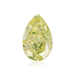 Diamante a Pera Giallo Verdastro Chiaro Fancy da 0,52 Carati GIA