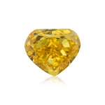 0.34 Karat Fancy Vivid Orangy Yellow HEART Diamant VS1 GIA