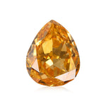 0.36 Carat Fancy Vivid Orange Yellow Pear Diamond SI1 GIA