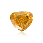 0.30 Carat Fancy Vivid Orange Yellow HEART Diamond SI1 GIA