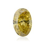 0,51 Karat Fancy Deep Brownish Yellow Oval Diamant SI2 GIA