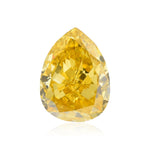 Diamante a pera GIA, 0,72 carati, Fancy Intense Orangy Yellow, purezza VS1