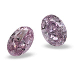 0,51 Karat Fancy Purplish Pink Ovaldiamanten I1
