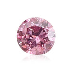 Diamante a taglio brillante rotondo Fancy Intense Purplish Pink da 0,07 carati GIA
