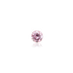 Diamante brillante rotondo Fancy Purplish Pink da 0,04 carati GIA