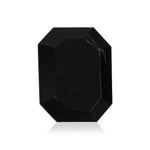 0,83 Karat Fancy Black Smaragdschliff-Diamant GIA
