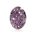 0.40 Carat Fancy Intense Purple Pink Oval Diamond SI2 GIA