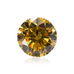 0.35 Carat Fancy Vivid Yellow Round Diamond SI1 GIA