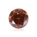 0,43 Karat Fancy Deep Brown Orange Round Brilliant Diamant SI2 GIA