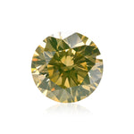0,57 Karat Fancy Greenish Yellow runder Brillant Diamant VS1 GIA