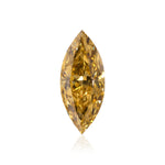 0,63 Karat Fancy Deep Brownish Yellow Marquise Diamant I1 GIA
