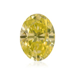 0,72 Karat Fancy Intense Greenish Yellow Oval Diamant VVS2 GIA