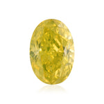 0,72 Karat Fancy Vivid Greenish Yellow Oval Diamant VVS1 GIA