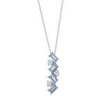 Anhänger mit Aquamarin und Diamanten