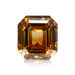 0,53 Karat Fancy Deep Bräunlich Gelber Smaragdschliff-Diamant (VS2) GIA