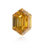 0,32 Karat Fancy Deep Brownish Yellow Hexagonaler Diamant (SI2) GIA