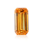 Smeraldo giallo arancio vivido fantasia da 0,24 carati (SI2) GIA