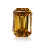 0,25 carati diamante Smeraldo Fancy Deep Giallo (VS2) GIA