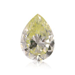 0.47 Carat Light Green Yellow Pear Diamond VS2 GIA