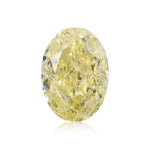 Diamante ovale da 1,51 carati, Fancy Light Yellow, SI2, GIA