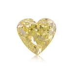 ألماسة قلبية Fancy Yellow بوزن 1.55 قيراط SI2 GIA