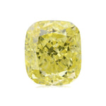0.73 Carat Fancy Intense Yellow Cushion Diamond VS2 GIA