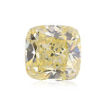 2.04 Carat Fancy Light Yellow Cushion Diamond IF GIA