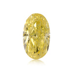 0.30 Carat Fancy Vivid Yellow Oval Diamond VS1 GIA