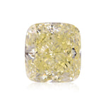 5.10 Carat Fancy Light Yellow Cushion Diamond SI1 GIA