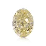4.22 Carat Fancy Light Yellow Oval Diamond (SI1) GIA