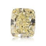2.25 Carat Light Yellow Cushion Diamond SI2 GIA