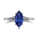 Solitaire Ring Setting with Beaded Shank