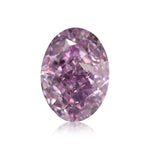 0.50 Carat Fancy Intense Pink Purple Oval Diamond VS2 GIA