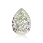 0.40 Carat Fancy Light Yellowish Green Pear Diamond VVS2 GIA