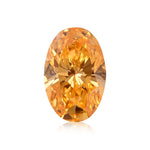0,74 Karat Fancy Vivid Orange Oval Diamant SI2 GIA