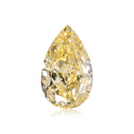 1.00 Carat Fancy Light Yellow Pear Diamond SI2 GIA