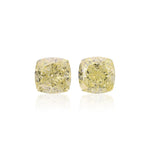Diamanti Giallo Chiaro Taglio Cuscino 6.04 Carati VS1 GIA