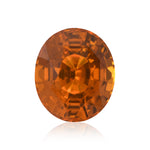6.07 Carat Orange SRI LANKAN Oval Sapphire GIA