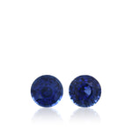 6.09 Carat Blue SRI LANKA Round Sapphires CD Pair