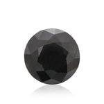 6.20 Carat Natural Fancy Black Round Diamond GIA
