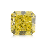 Diamante Radiante GIA Fancy Vivid Yellow, 0,85 Carati, Purezza IF