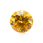0,52 Karat Fancy Vivid Orangy Yellow runder Brillant I2 GIA