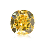 0.66 Carat Fancy Vivid Yellow Cushion Diamond SI1 GIA