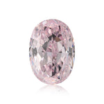 0.56 Carat Fancy Purplish Pink Oval Diamond VS2 GIA