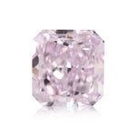 0.45 Carat Fancy Light Purplish Pink Radiant Diamond SI2 GIA