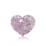 0.30 Carat Fancy Purple Pink HEART Diamond SI1 GIA