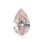 0.40 Carat Fancy Light Orangy Pink Pear Diamond SI1 GIA