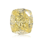 2.01 Carat Fancy Light Yellow Cushion Diamond VS1 GIA