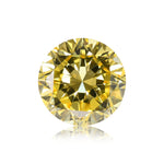 0.90 Carat Fancy Intense Yellow Round Brilliant Diamond VS2 GIA