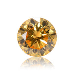 0.53 قيراط Fancy Intense Orange Yellow ألماسة مستديرة Brilliant SI2 GIA